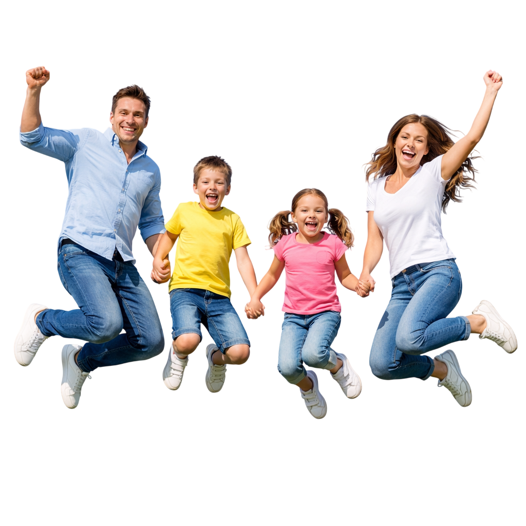 Familia protegida con CV Seguros